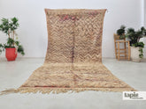 Azzedine - Tapis berbère 166x360 beige sable - Tapis Beni M'Guild zigzag vintage