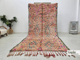 Rachid - Tapis berbère 181x355 multicolore - Tapis Beni Ouarain shaggy vintage