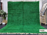 Benazir – tapis berbère beni ouarain uni sur mesure vert