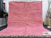 Daneen – tapis berbère beni ouarain rose uni sur mesure