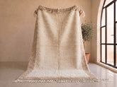 Ramla - Tapis berbère sur mesure ivoire et beige - Tapis Beni Ourain