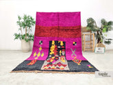 Tafsira - Tapis berbère 174x274 fuchsia royal - Tapis Boujaad abstrait vintage