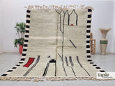 Yugi - Tapis berbère 245x300 vert sauge - Tapis Beni Ourain abstrait