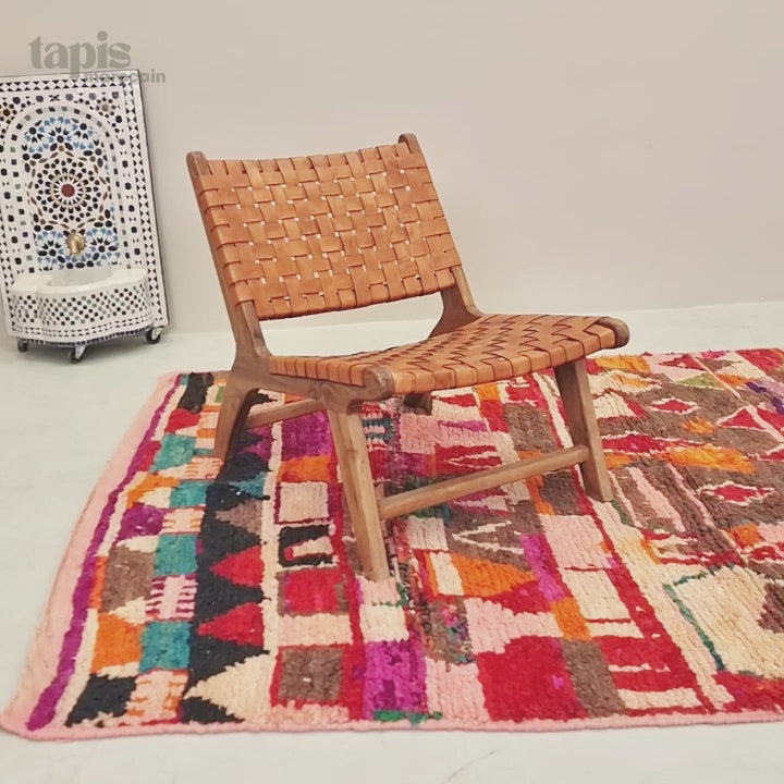 Chella - Tapis Boujaad coloré - Tapis berbère abstrait 160x230